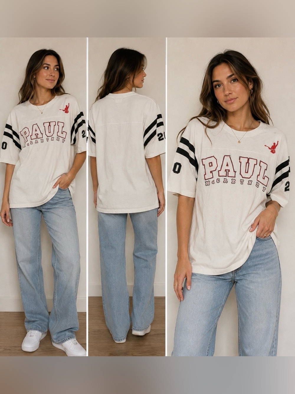 Paul McCartney Graphic Jersey Style T-Shirt | Size Large | Giant Merchandise